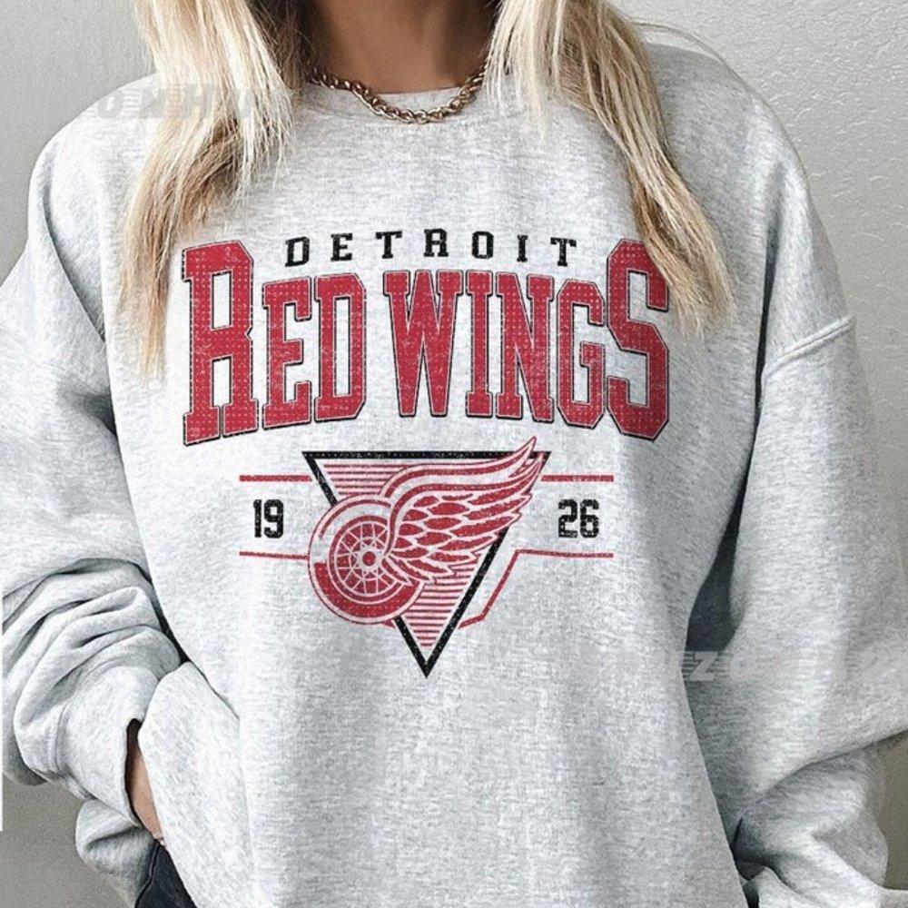 Detroit Red Wings 1926, Crewneck Detroit Red Wings Jersey Sweatshirt